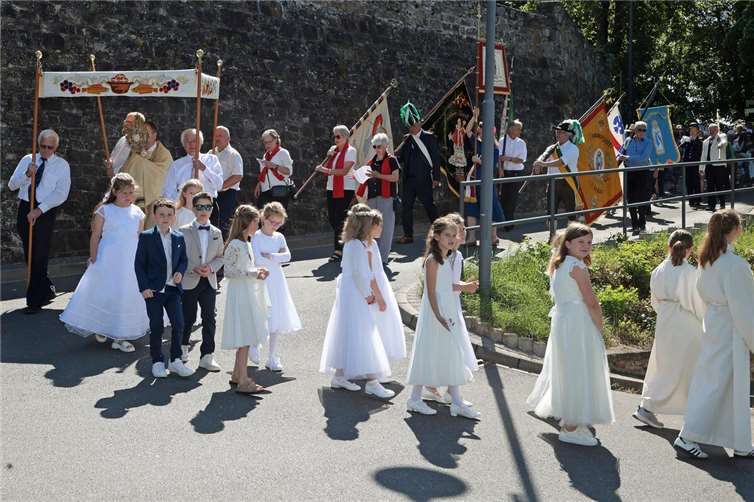 Fronleichnamsprozession in Adenau.
