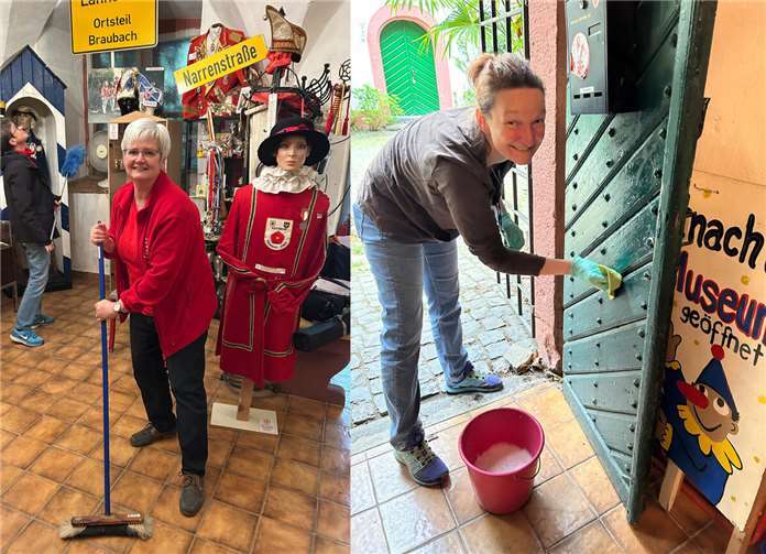 Frühjahrsputz im Fastnachtsmuseum  Foto: Beate Hoffmann