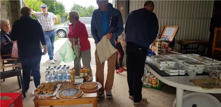Fünf Wochen lang wurde täglich Essen serviert.Fotos: Privat