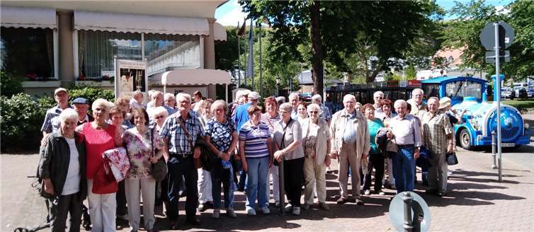 Fünfzig Mitglieder und Freunde nahmen an der Tagesfahrt teil.Foto: Senioren-Union Maifeld
