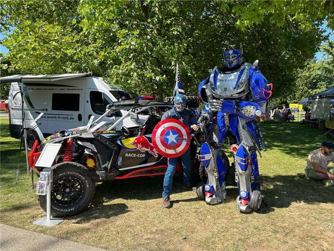 Bad Breisig: Transformers im Kurpark Für Kids wird einiges geboten.  Foto: Verena Örenbas