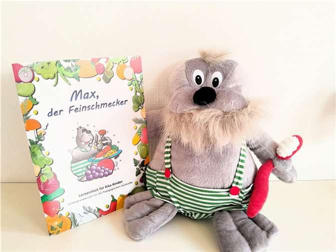 Für Kindertagesstätten gibt es das zahngesunde Lernmodul „Max, der Feinschmecker“ bestehend aus drei kurzen Lerneinheiten rund um Schmecken und Wahrnehmen der Lebensmittel sowie pantomimische Zahnputzübungen an.  Foto: AGZ Koblenz-Mayen