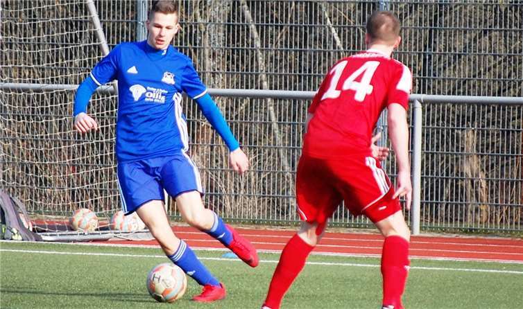 Für Maximilian Groiss war gegen die Hunsrücker nach 81 Minuten Schluss, für ihn kam Daniel Fischer aufs Feld.