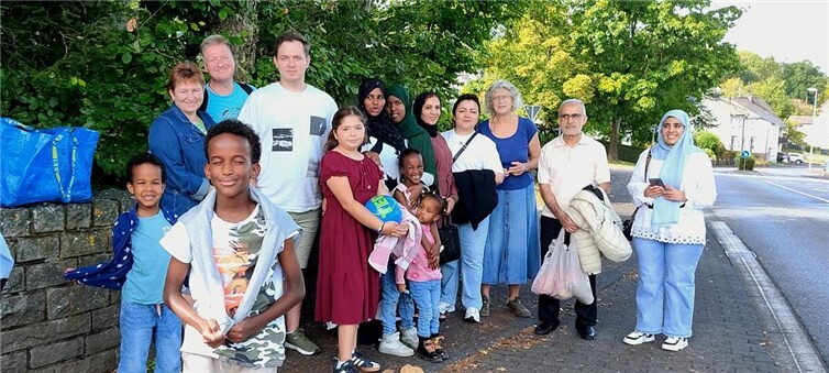 Interkulturelles Begegnungstreffen Für Samstag, den 6. September hatte der „Förderkreis Integration Linz“ zu einem Ausflug mit Geflüchteten aus der Verbandsgemeinde Linz eingeladen. Foto: privat