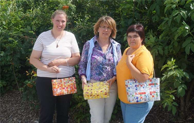 Für Shopping-Queens und alle anderen – jede Recycling-Tasche ist ein Unikat. Andreas Kossmann