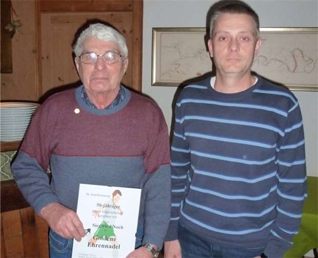 Für Siegfried Noch gab es die Goldene Ehrennadel.privat