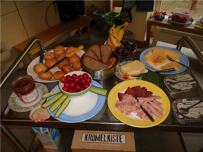 Für alle Gruppen gab es ein gesundes Frühstück. Foto: privat