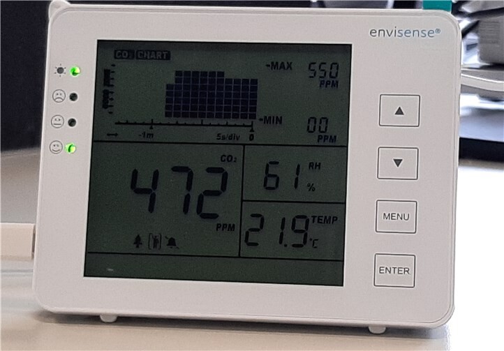 Für alle Klassenräume der kreiseigenen Schulen sollen sogenannte CO2-Ampeln angeschafft werden.Quelle: Kreisverwaltung Neuwied