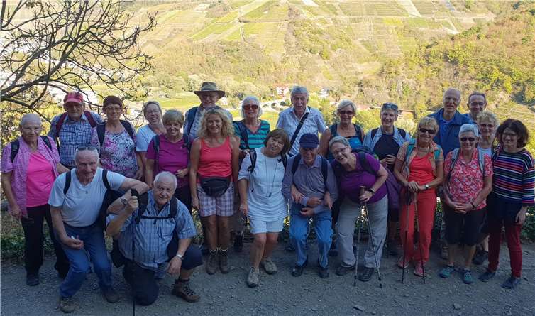 Für beste Stimmung in der Gruppe sorgte auch das herrliche Herbstwetter.  privat