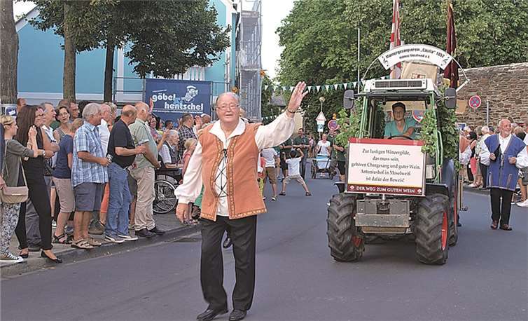 Für den Männergesangverein „Cäcilia“ gehörten Wein und Chorgesang zusammen.