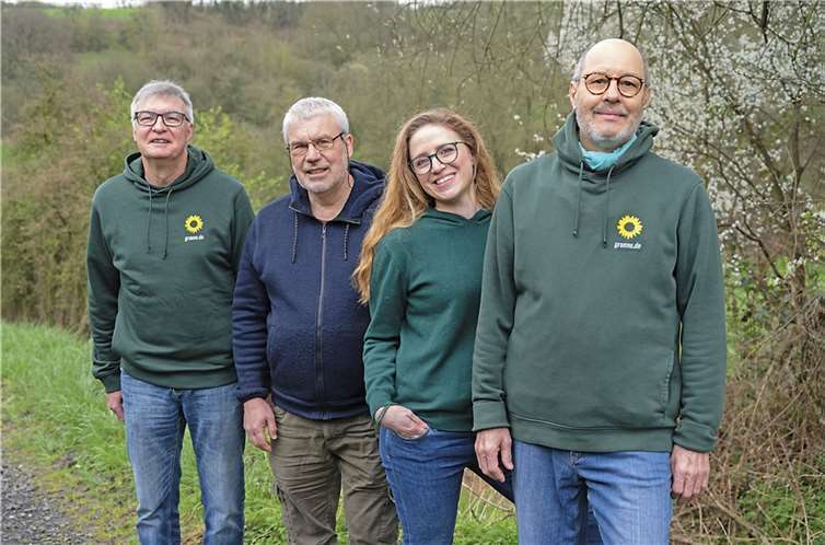 Für den Ortsbeirat in Koisdorf kandidieren (v.l.n.r.) Berthold Nechterschen, Hans-Josef Kelter, Phyllis Kohnen und José-Luis Wagner.  Foto: Anton Simons