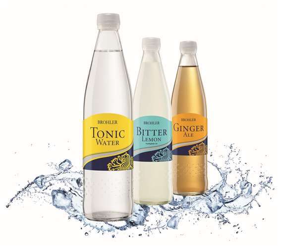 Für den perfekten Mix hat der Brohler Mineralbrunnen Mitte September sein Getränke-Portfolio um Tonic Water, Ginger Ale und Bitter Lemon ergänzt. Foto: Brohler Mineralbrunnen