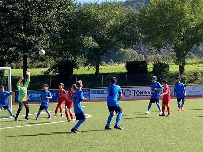 Für die D1 begann die Meisterschaft erst am zweiten Spieltag. Foto: privat
