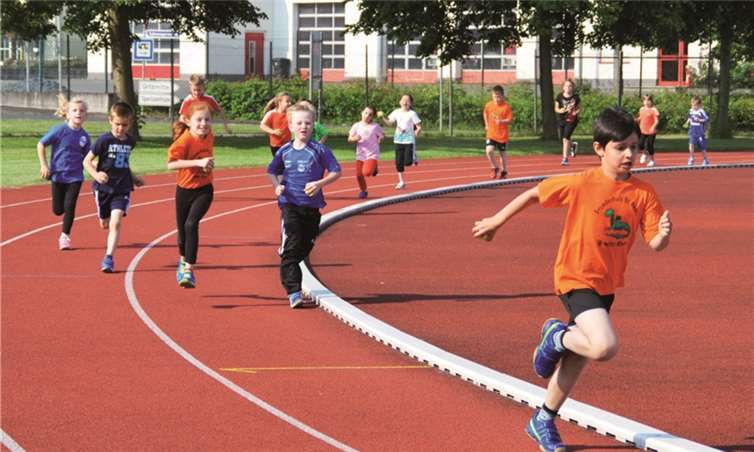 Für die Disziplin „Laufen“ hatten alle Schüler fleißig trainiert.Privat