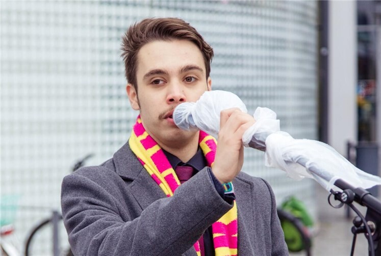 Für die Jungen Liberalen Koblenz sprach der Kreisvorsitzende Lion Krejsa.