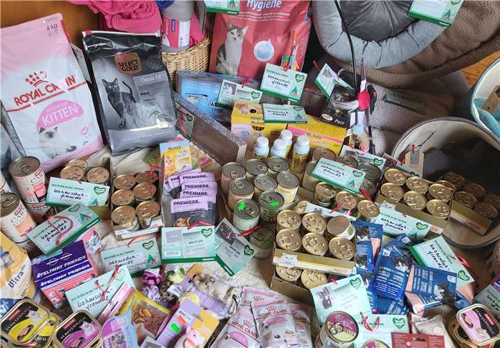 Für die Katzen gabs es viele Spenden. Foto: privat