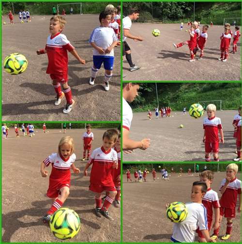 Für die Kids gab es jede Menge Fußball.