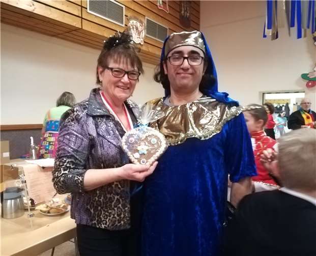 Für die Kinder gab es leckere Lebkuchenherze.