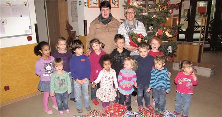 Für die einzelnen Gruppen gab es Weihnachtsgeschenke vom Förderverein. privat