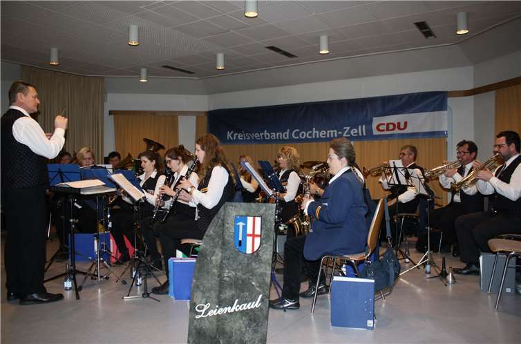 Für einen hervorragenden musikalischen Rahmen sorgten die Aktiven des Musikvereins aus Leienkaul.