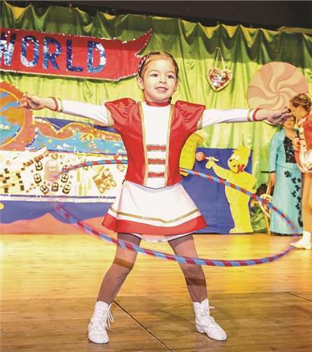 Für ihren Soloauftritt bekam die kleine Tänzerin einen großen Applaus.