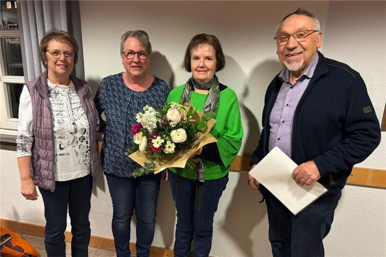 Für langjährige Mitgliedschaft geehrt (von links nach rechts): Inge Schneider, Petra Bolz, Ulrike und Gerhard Künster