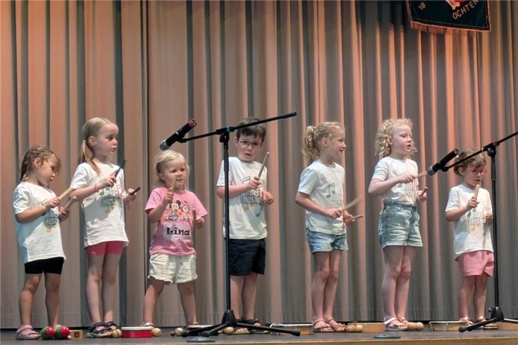 Für viele der erste Auftritt überhaupt: die musikalische Früherziehung der ArsMusiKids.