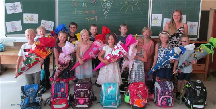 Für zwölf Kinder beginnt mit der Einschulung ein neuer Lebensabschnitt.  privat