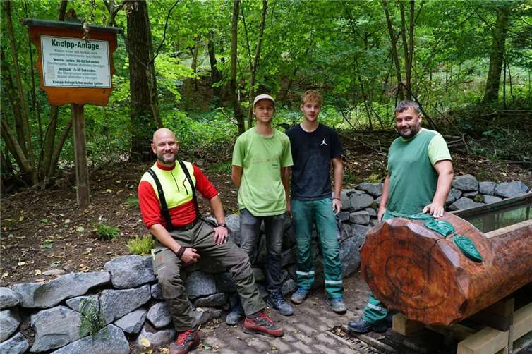 Füße erfrischen und Natur genießen: ein Schmuckstück im Stadtwald Koblenz. Foto: Stadt Koblenz/Miriam Rosenbach