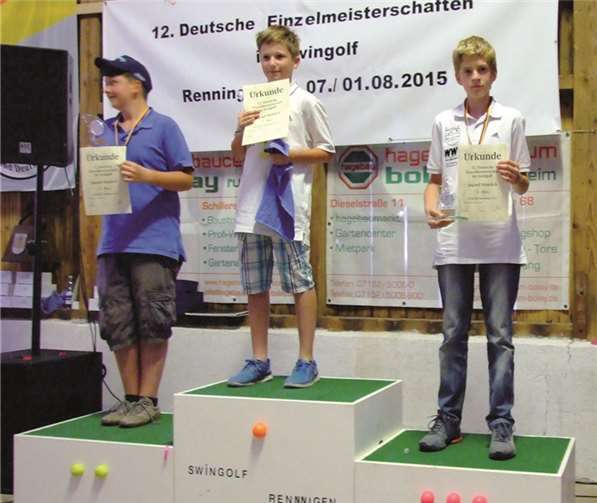 Fuhren tolle Erfolge für den SGC Brohltal ein: Patrick Ritzdorf und Daniel Bley. Auf dem zweiten Platz, Tristan Brogemehn von der SGG Schwansen.privat