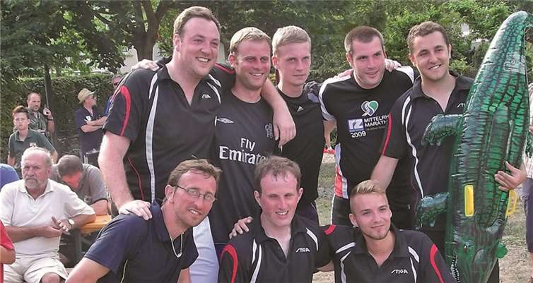 Fußballdorfmeister 2015: die Mannschaft Tischtennis