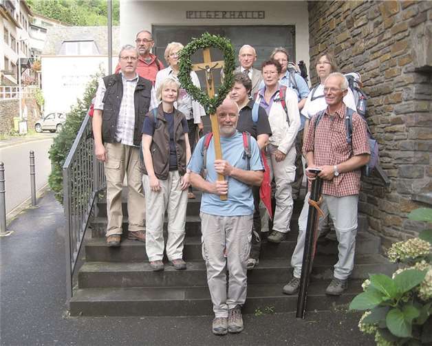 Fußpilger in Bornhofen.Privat