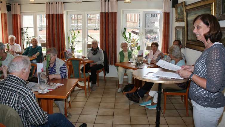 Gabi Jahnen, Beraterin von der Einrichtung Weisser Ring referierte im Germania über die Tricks von Straftätern sowie adäquate Schutzmaßnahmen.