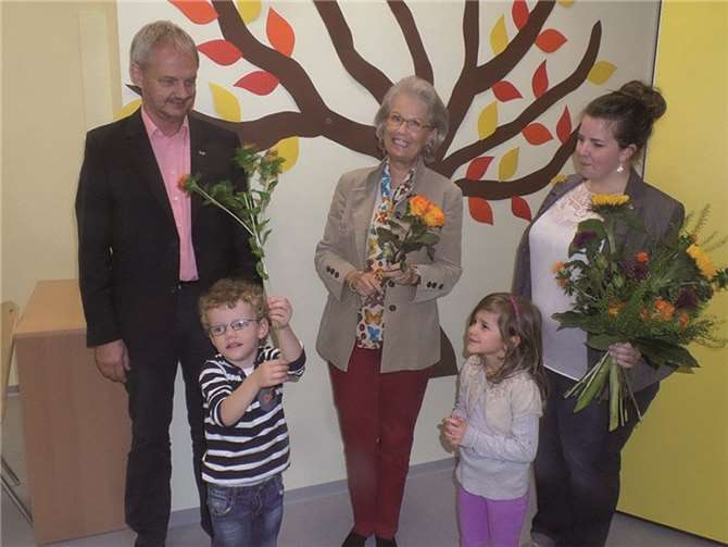 Gabriela Fürstin zu Sayn-Wittgenstein-Sayn wurde herzlich in Empfang genommen.