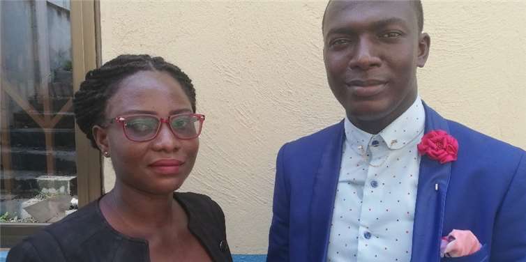 Gäste aus Ghana: Alice Duodu und Bernhard Owusu. Foto: privat