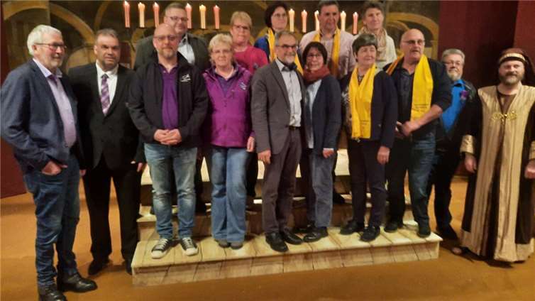 Gäste der EUROPASSION bei den Passionsspielen in Rieden. Foto: Ansgar Lanz / Laienspielgruppe Rieden