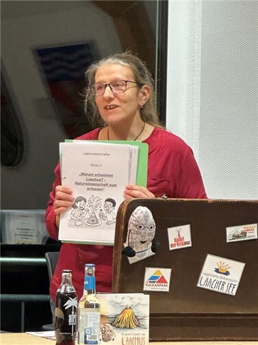Gästeführerin Monika Schmitz stellte das Projekt „Laachus-Botschafter“ für Kindergärten und Schulen vor.