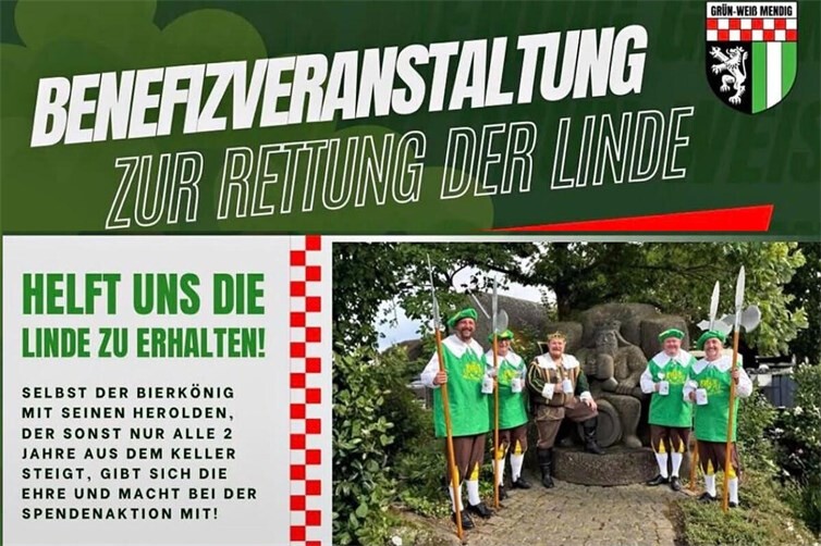 Gambrinus mit seinen Herolden wird auch in der Halle sein