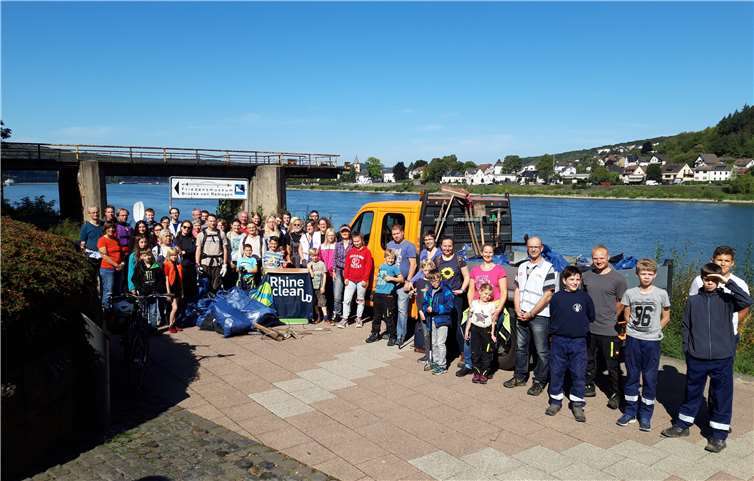 Ganze 500 Kilogramm Müll sammelten die zahlreichen Helfer beim RhineCleanUp. Foto: privat