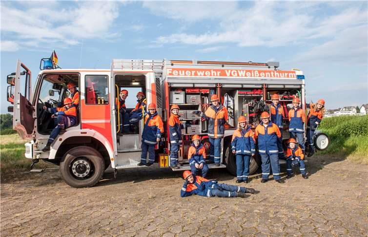 Ganzer Stolz der „Thurer“ Feuerwehr ist ihre Nachwuchsabteilung:aktuell engagieren sich 21 Jugendliche; über 1.000 Stunden habensie 2017 in Übungsabende und Freizeitaktivitäten gesteckt.Ch. Falk