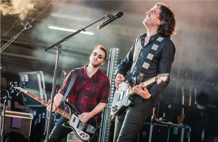 Gary Lightbody und Paul Wilson von Snow Patrol.