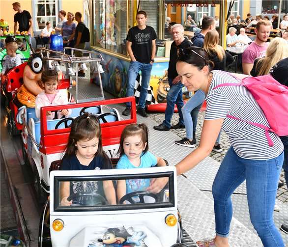 Gas gegeben wurde auf dem Karussell.