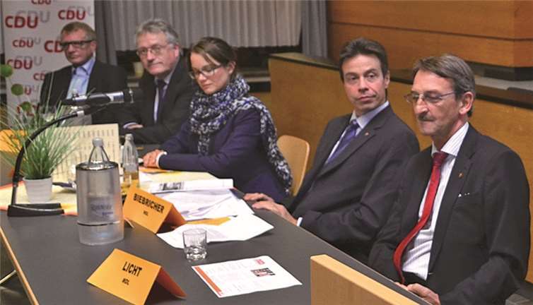 Gastredner Alexander Licht (r.) saß beim CDU-Kreisvorstand.