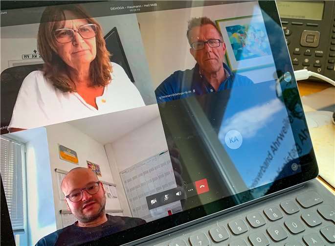 Gastro-Talk mit Mechthild Heil MdB (CDU) und DEHOGA-Präsident Gereon Haumann.Quelle: Büro von Mechthild Heil