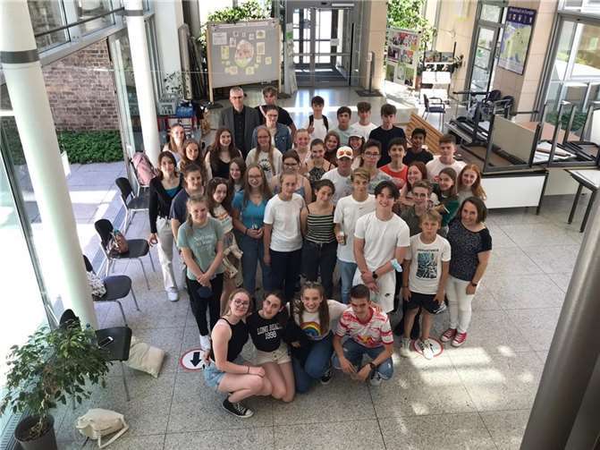Gastschüler aus Upminster zu Besuch am SGR. Foto: privat