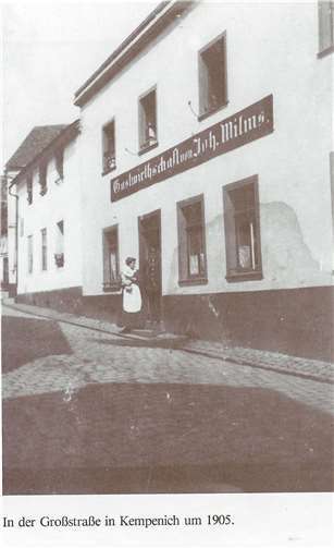 Gastwirtschaft von Johann Wilms 1905.  Foto: privat