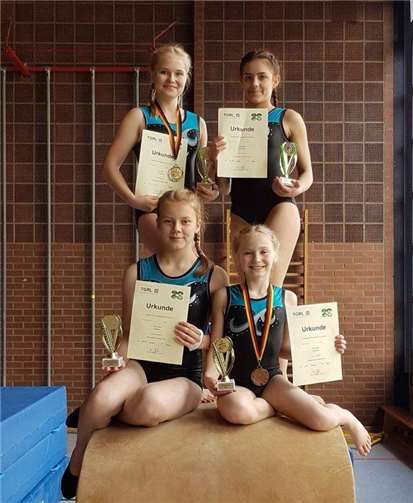 Gaumeisterinnen in der Einzelwertung wurden Alice Büter, Anastasia Kiel, Alica Lamert und Jana Hausch.