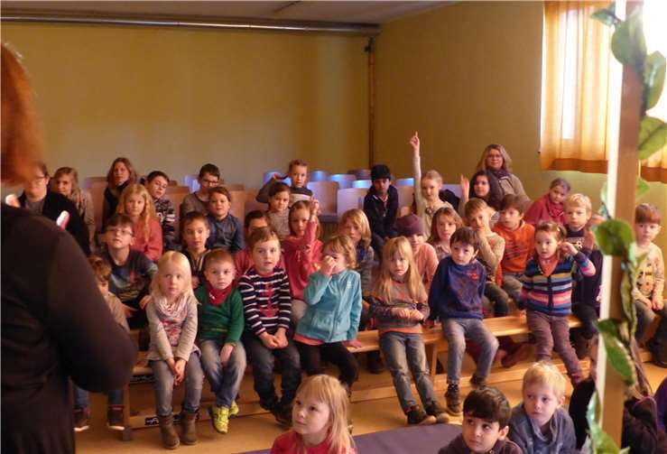 Gebannt schauten die Kinder zu.Privat