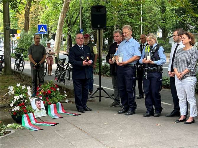 Gedenkfeier in Bad Godesberg.  Foto: Polizei Bonn