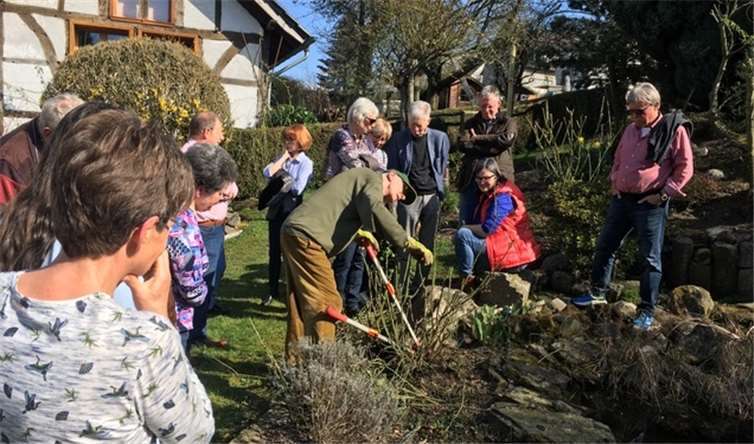 Geduldig beantwortete Hannes Urbanek alle Fragen. Foto: privat